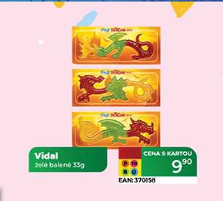 Vidal zele balené 33g 