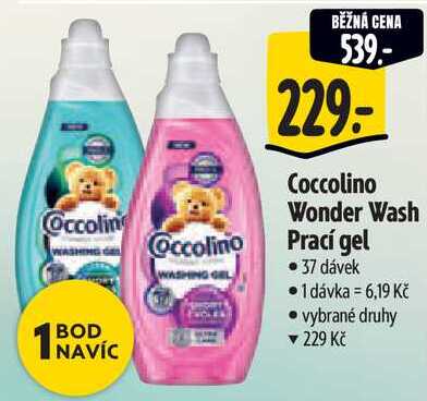 Coccolino Wonder Wash Prací gel, 37 dávek