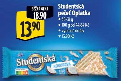 Studentská pečeť Oplatka, 30-31 g 