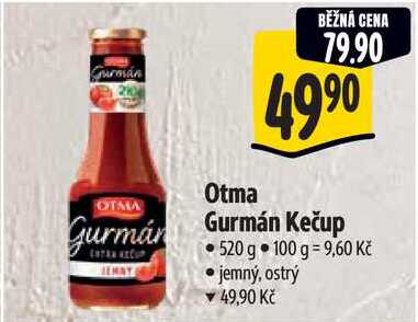 Otma Gurmán Kečup, 520 g 