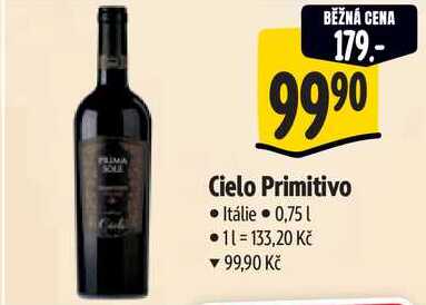 Cielo Primitivo, 0,75 l