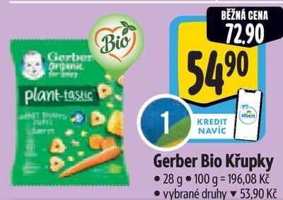 Gerber Bio Křupky, 28 g 
