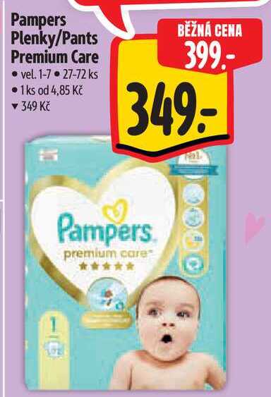 Pampers Plenky/Pants Premium Care, 27-72 ks 