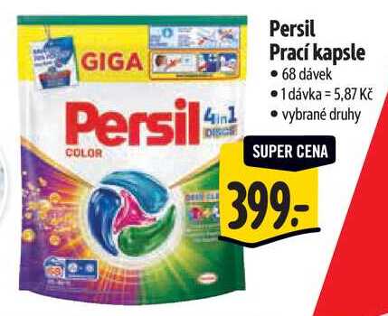 Persil Prací kapsle, 68 dávek 