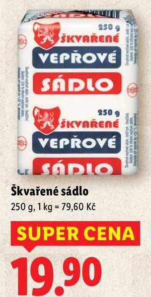 Škvařené sádlo, 250 g