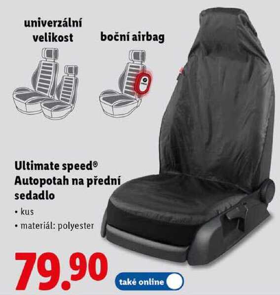 Ultimate speed Autopotah na přední sedadlo 