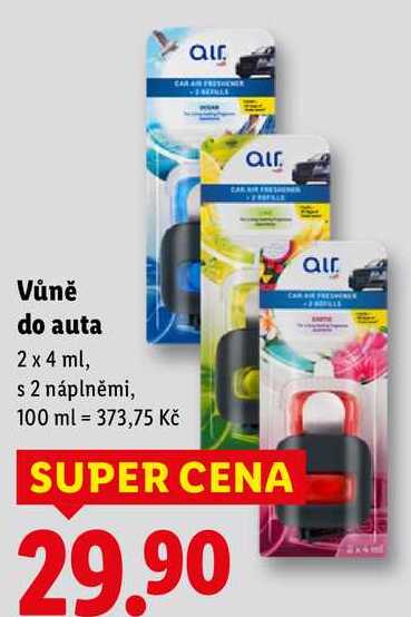 Vůně do auta, 2x 4 ml