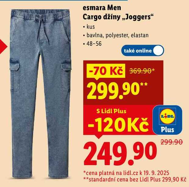 esmara Men Cargo džíny „Joggers"