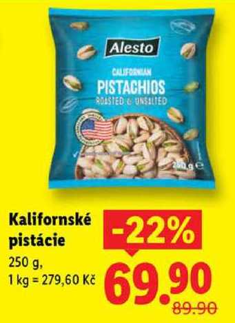 Kalifornské pistácie, 250 g