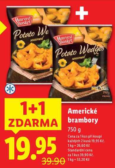 Americké brambory, 750 g