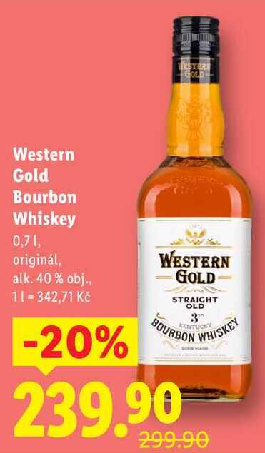 Western Gold Bourbon Whiskey, 0,7 l