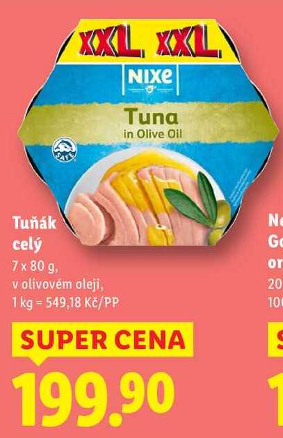 Tuňák celý, 7x 80 g