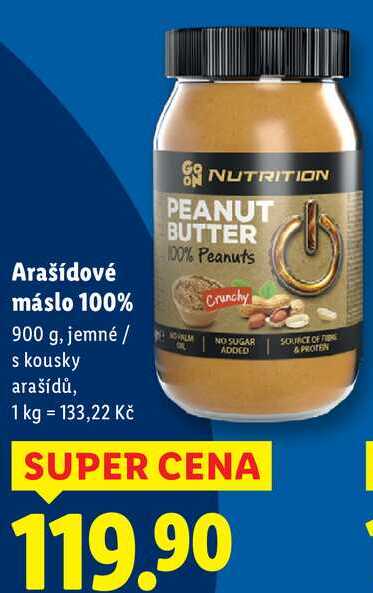 Arašídové máslo 100%, 900 g