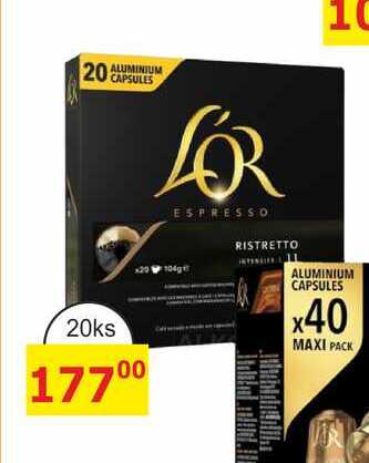 L'OR kapsle do kávovaru 20ks