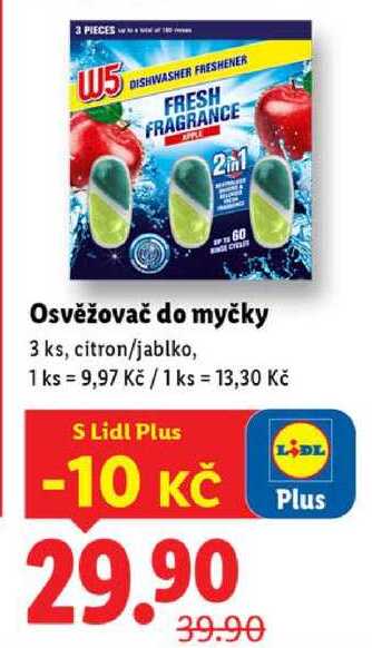Osvěžovač do myčky, 3 ks