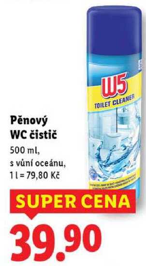 Pěnový WC čistič, 500 ml