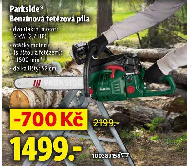 Parkside Benzínová řetězová pila 