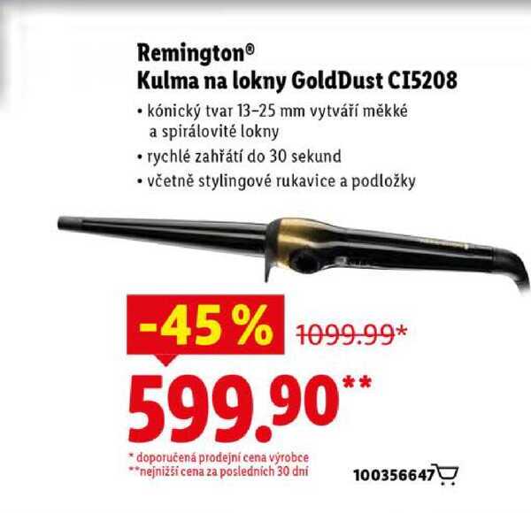 Remington Kulma na lokny GoldDust CI5208 