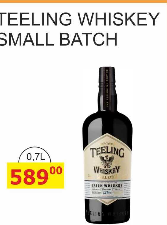 TEELING WHISKEY SMALL BATCH 0,7l