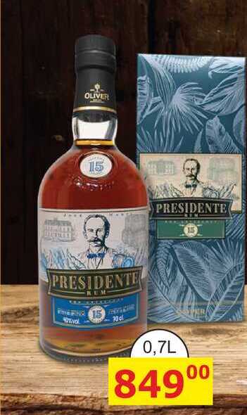 PRESIDENTE RUM 70 cl 