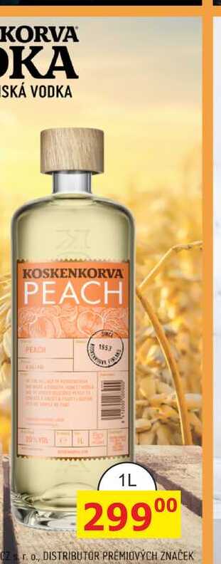 Koskenkorva Peach vodka 1l