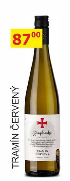 TEMPLÁŘSKÉ SKLEPY 0,75L TRAMÍN ČERVENÝ