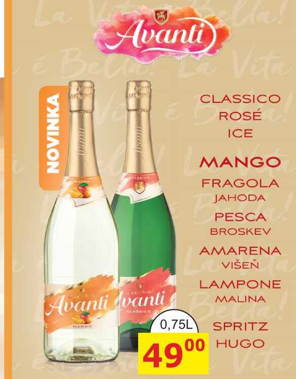 Avanti Classico šumivé víno 0,75l 0.75l