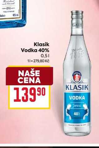 Klasik Vodka 40% 0,5l 