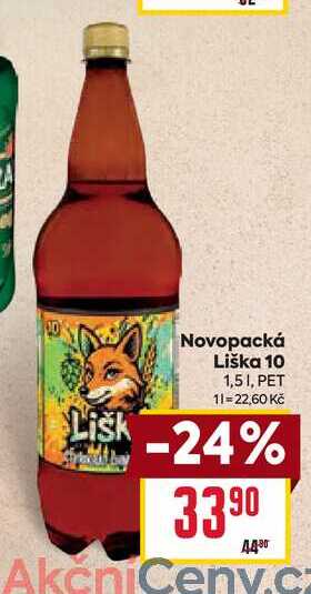 Novopacká Liška 10 1,5l PET