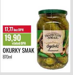 OKURKY SMAK 870ml 