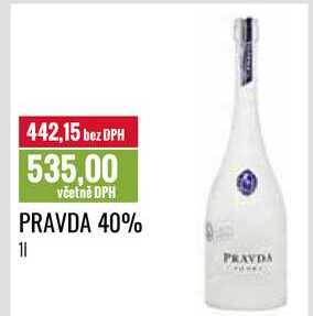 PRAVDA 40% 1l