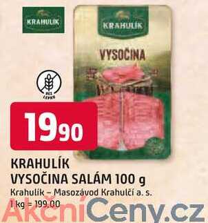 KRAHULÍK VYSOČINA SALÁM 100 g