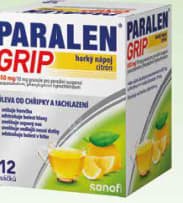 PARALEN® GRIP horký nápoj citrón 650 mg/10 mg granule pro perorální suspenzi v sáčků 12 ks