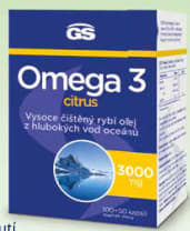 GS Omega 3 citrus 100+50 kapslí