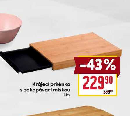 Krájecí prkénko sodkapávací miskou 1 ks