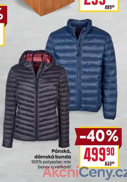 Pánská, dámská bunda 100% polyester, mix barev a velikostí