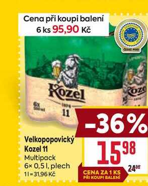Velkopopovický Kozel 11 Multipack 6x 0,51, plech