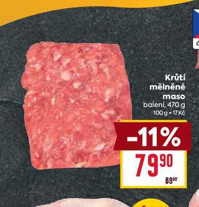 Krůtí mělněné maso balení, 470 g