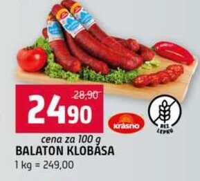 BALATON KLOBÁSA 100 g