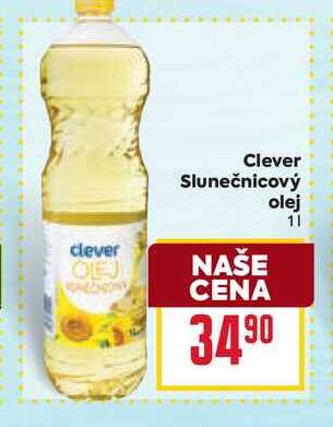 Clever Slunečnicový olej 1l