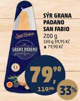 SÝR GRANA PADANO SAN FABIO, 200 g