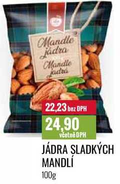 JÁDRA SLADKÝCH MANDLÍ 100g 