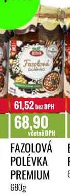 FAZOLOVÁ POLÉVKA PREMIUM 680g 