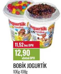 BOBÍK JOGURTÍK 106g-108g 