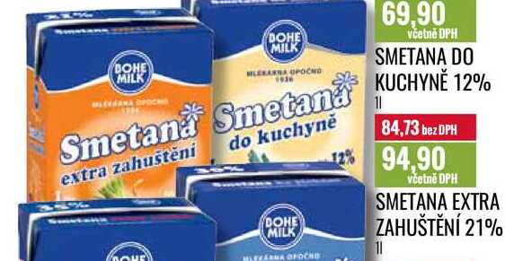 SMETANA EXTRA ZAHUŠTĚNÍ 21% 1l