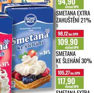 SMETANA KE ŠLEHÁNÍ 30% 1l
