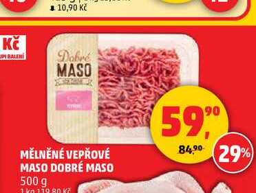 MĚLNĚNÉ VEPŘOVÉ MASO DOBRÉ MASO, 500 g
