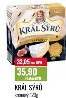 KRÁL SÝRŮ krémový, 120g 