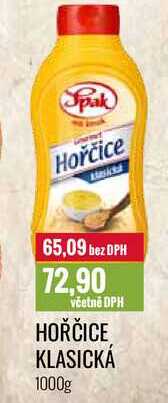 HOŘČICE KLASICKÁ 1000g 