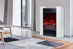 EL FUEGO ELEKTRICKÝ KRB TESSIN, 900/1 800 W, ČERNÝ, BÍLÝ